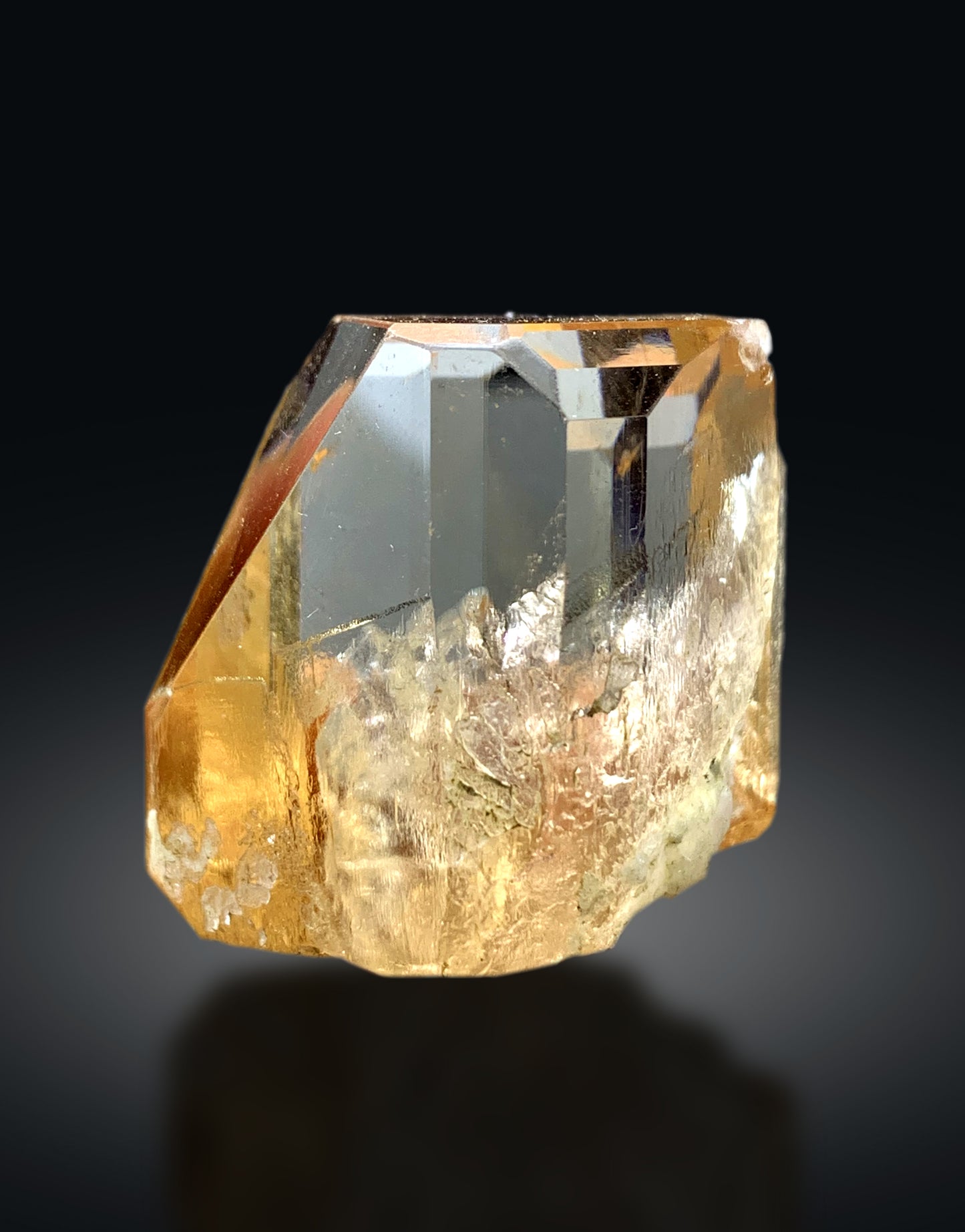 Honey Brown Color Gemmy Topaz Crystal from Pakistan - 76 grams