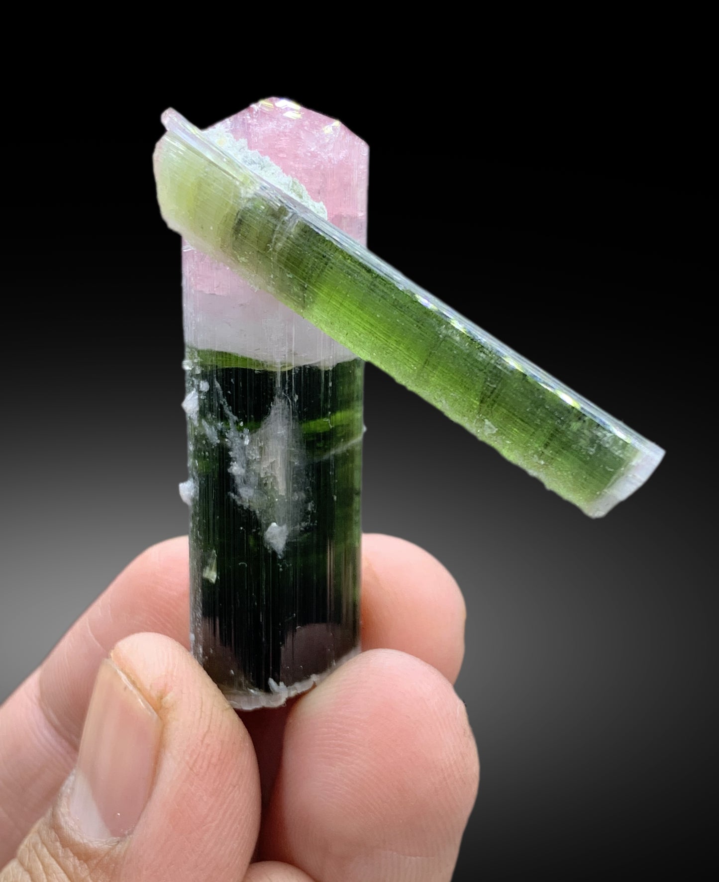 Reserved Bicolor Tourmaline Crystal, Tourmaline Specimen, Watermelon Tourmaline, Tourmaline Gemstone, Tourmaline stone, tourmaline for sale, 27 g