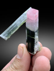 Bicolor Tourmaline Crystal, Tourmaline Specimen, Watermelon Tourmaline, Tourmaline Gemstone, Tourmaline stone, tourmaline for sale, 27 g