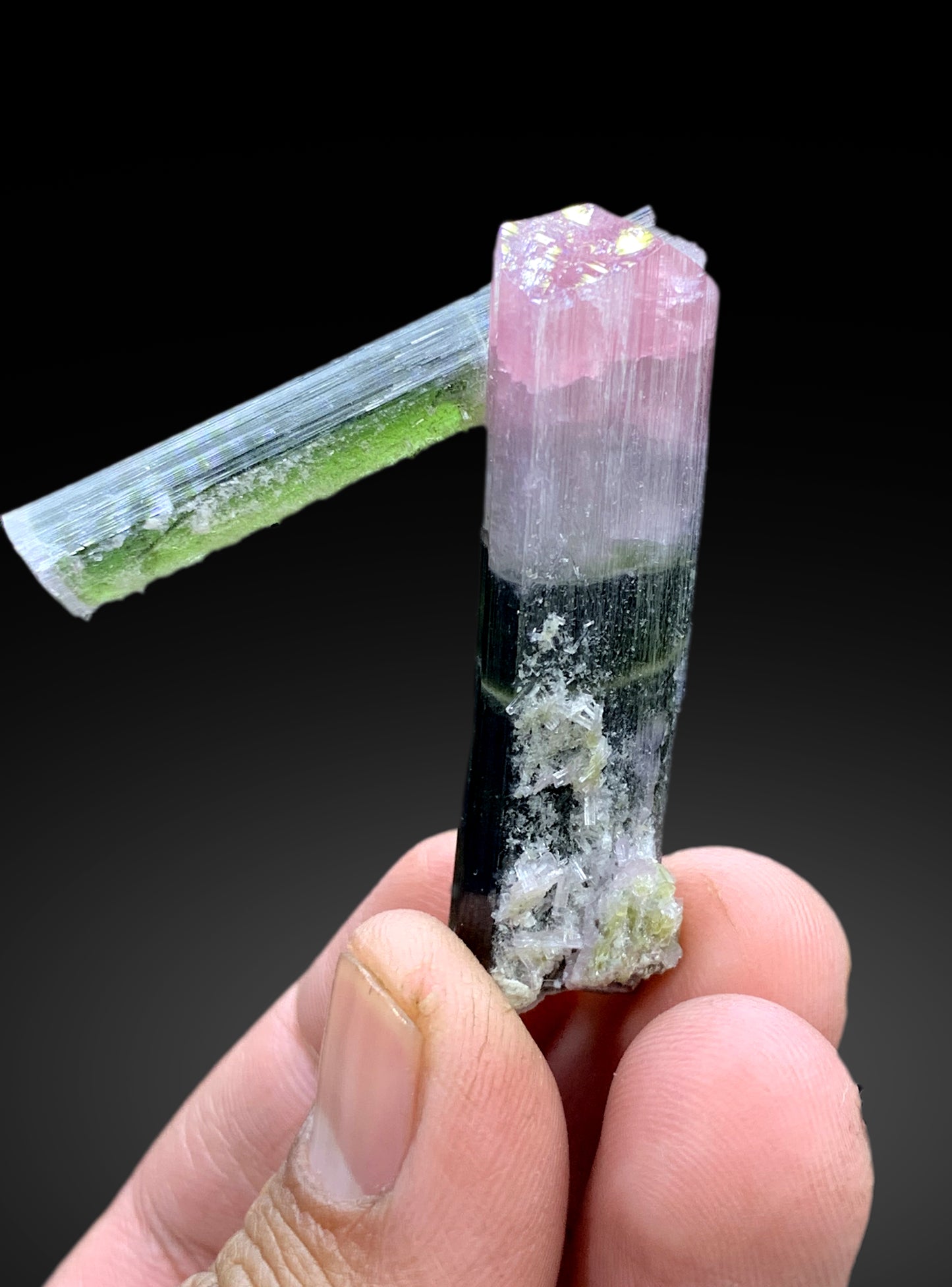 Reserved Bicolor Tourmaline Crystal, Tourmaline Specimen, Watermelon Tourmaline, Tourmaline Gemstone, Tourmaline stone, tourmaline for sale, 27 g