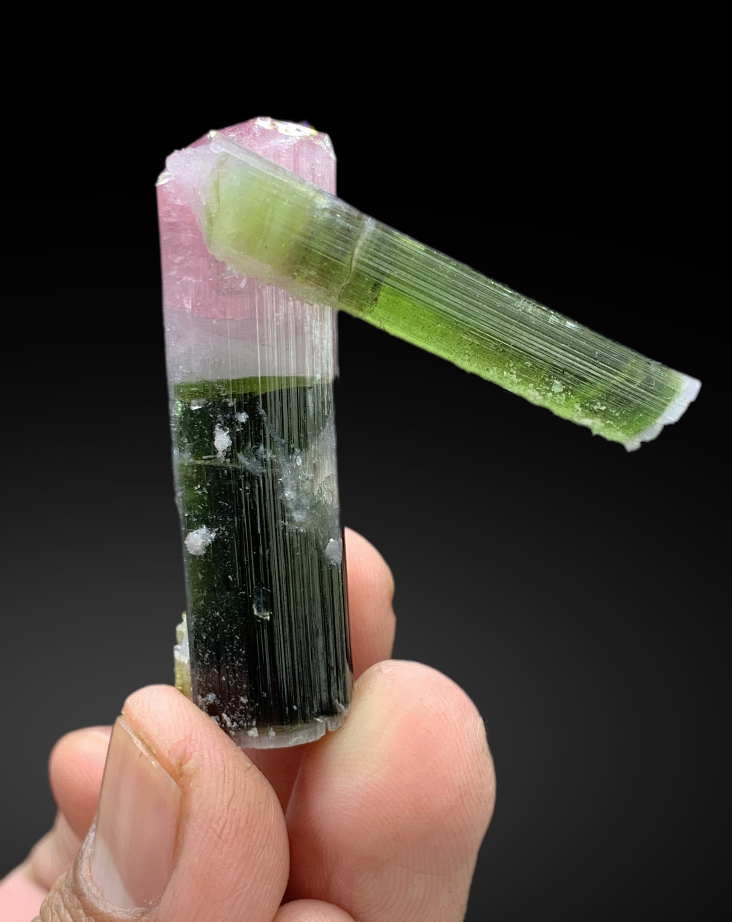 Reserved Bicolor Tourmaline Crystal, Tourmaline Specimen, Watermelon Tourmaline, Tourmaline Gemstone, Tourmaline stone, tourmaline for sale, 27 g