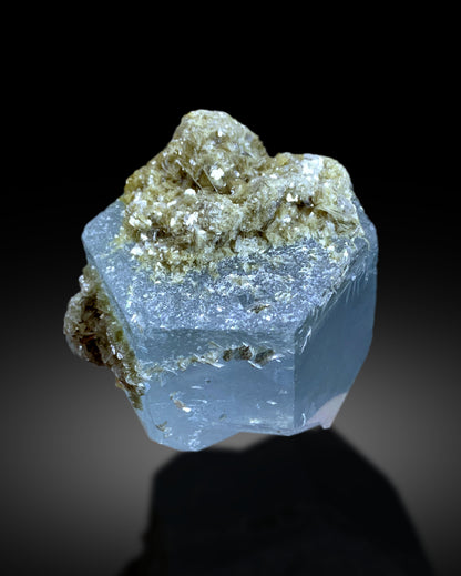 Sky Blue Aquamarine on Muscovite from Pakistan - 216 gram
