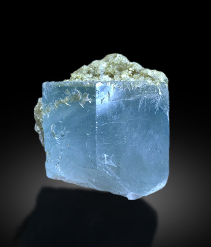 Sky Blue Aquamarine on Muscovite from Pakistan - 216 gram