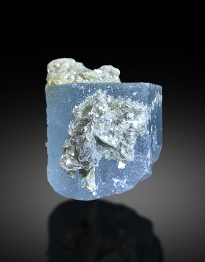 Sky Blue Aquamarine on Muscovite from Pakistan - 216 gram