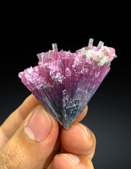 Cotton Candy Bicolor Tourmaline Cluster from Afghanistan - 15 gram