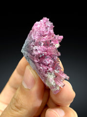 Cotton Candy Bicolor Tourmaline Cluster from Afghanistan - 15 gram