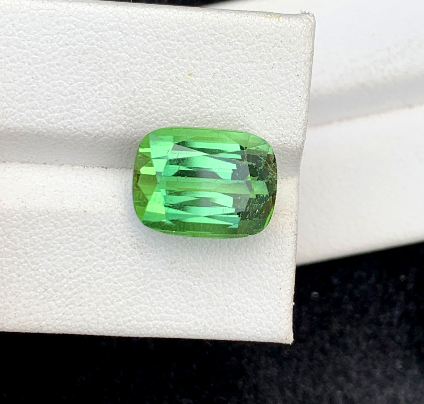 Cusshion Cut Green Tourmaline Gemstone, Loose Gemstone, Faceted Tourmalie, Gemstone Jewelry, Afghan Tourmaline - 10.35 CT