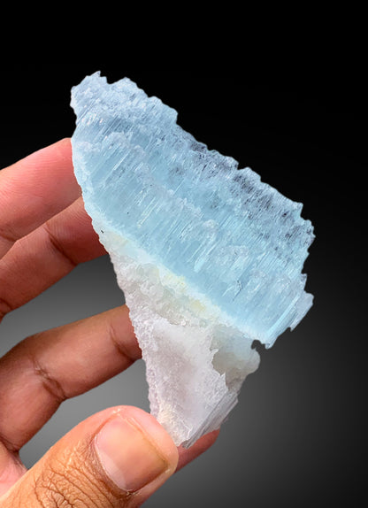 Bicolor Beryl, AquaMorganite Crystal, Morganite var Aquamarine with Etched Terminations, AquaMorganite Specimen - 177 gram