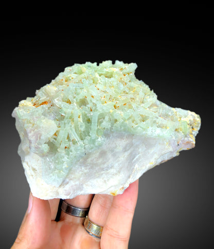 Natural Green Color Tourmaline Cluster with Lepidolite, Tourmaline Bunch, Raw Mineral, Tourmaline Specimen from Afghanistan - 655 gram