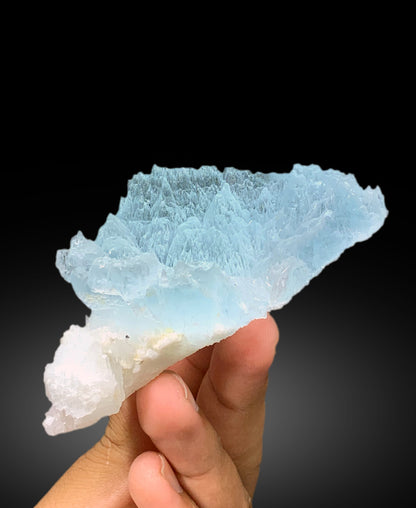 Bicolor Beryl, AquaMorganite Crystal, Morganite var Aquamarine with Etched Terminations, AquaMorganite Specimen - 177 gram