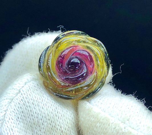 Top Qualtiy Bicolor Tourmaline Carving, Tourmaline Necklace, Hand Carved, Polished Tourmaline Carving - 10 CT