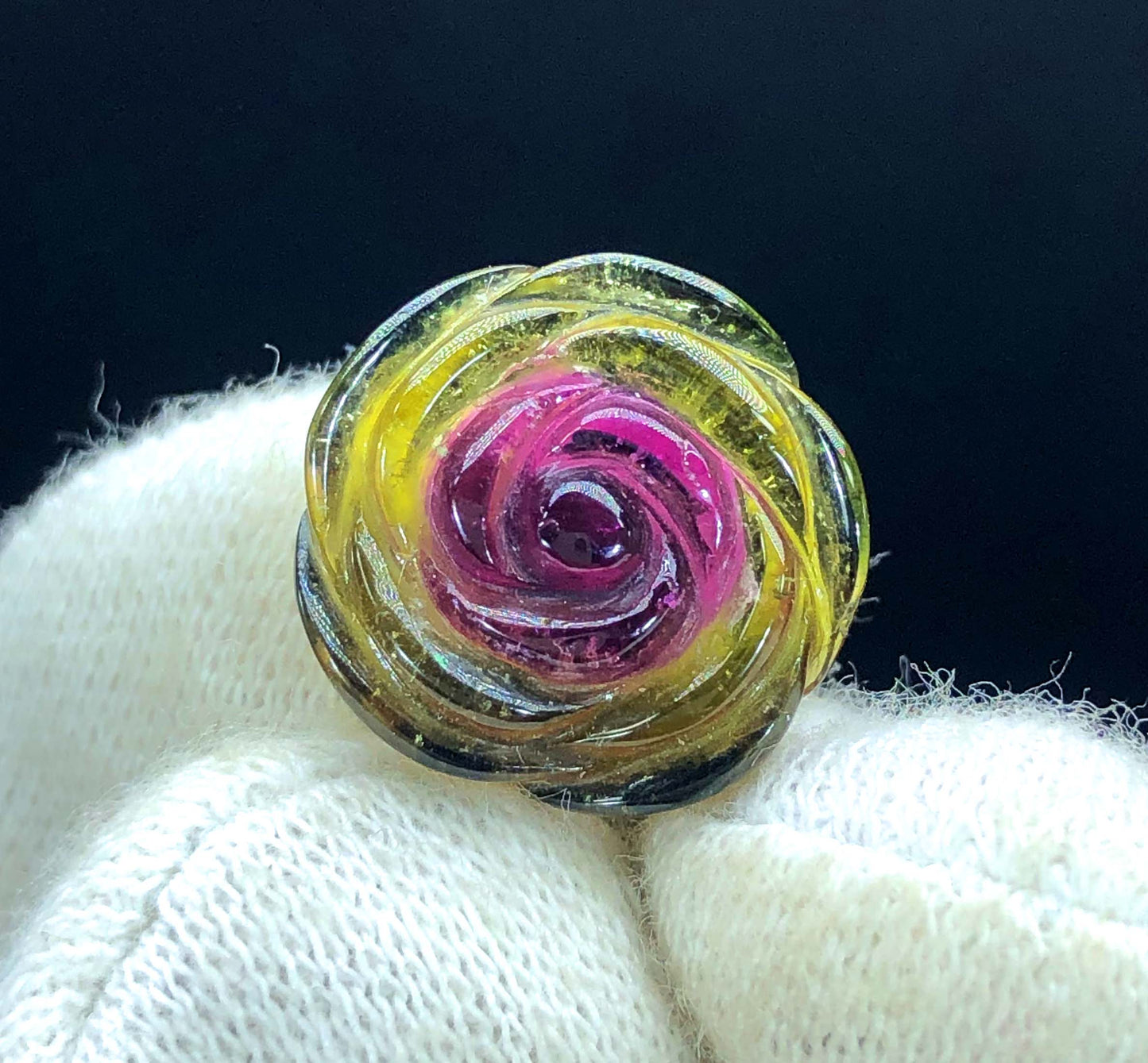 Top Qualtiy Bicolor Tourmaline Carving, Tourmaline Necklace, Hand Carved, Polished Tourmaline Carving - 10 CT