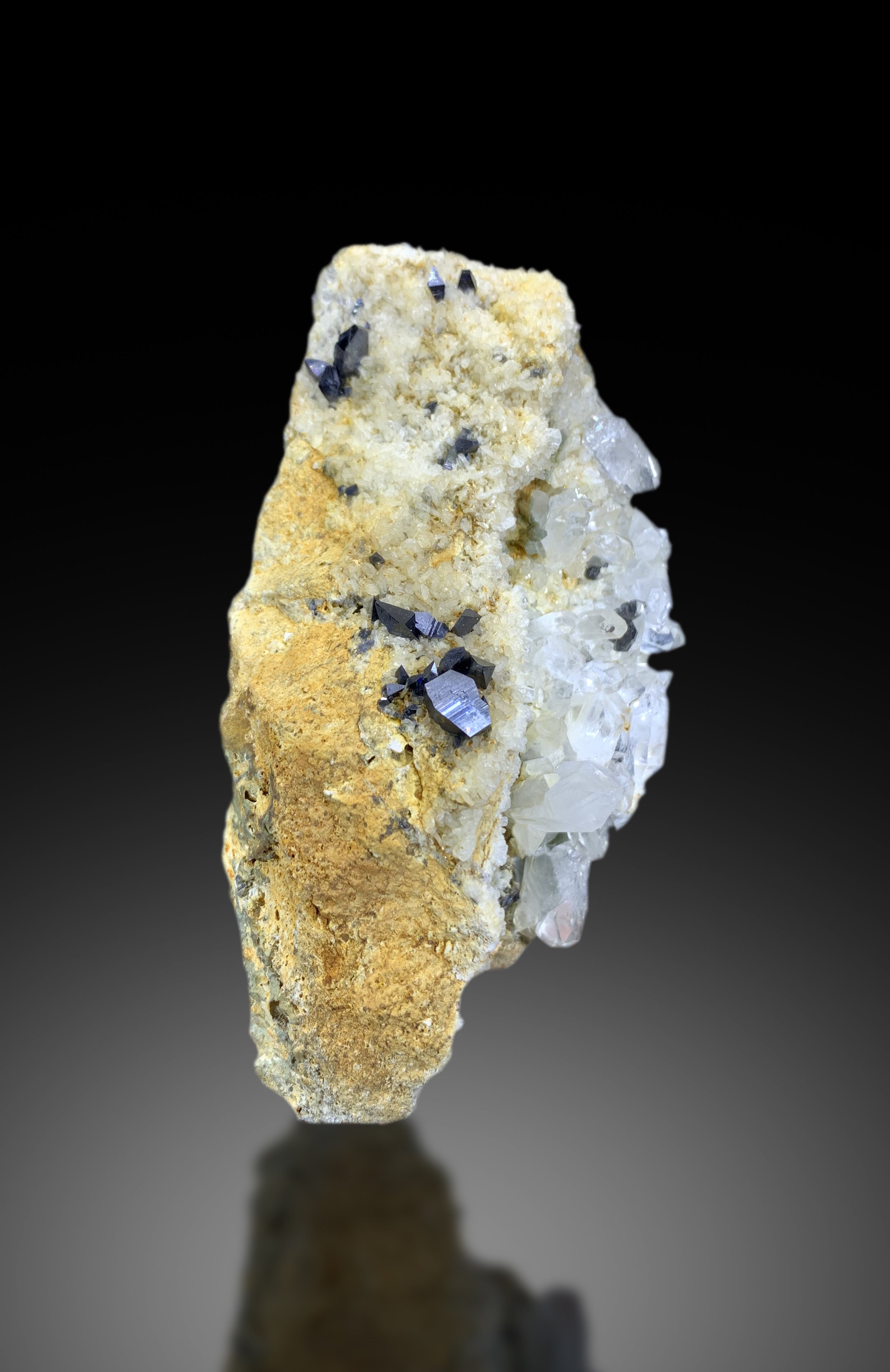 Rare Anatase Crystals with Quartz on Matrix from Baluchistan Pakistan - 655 gram