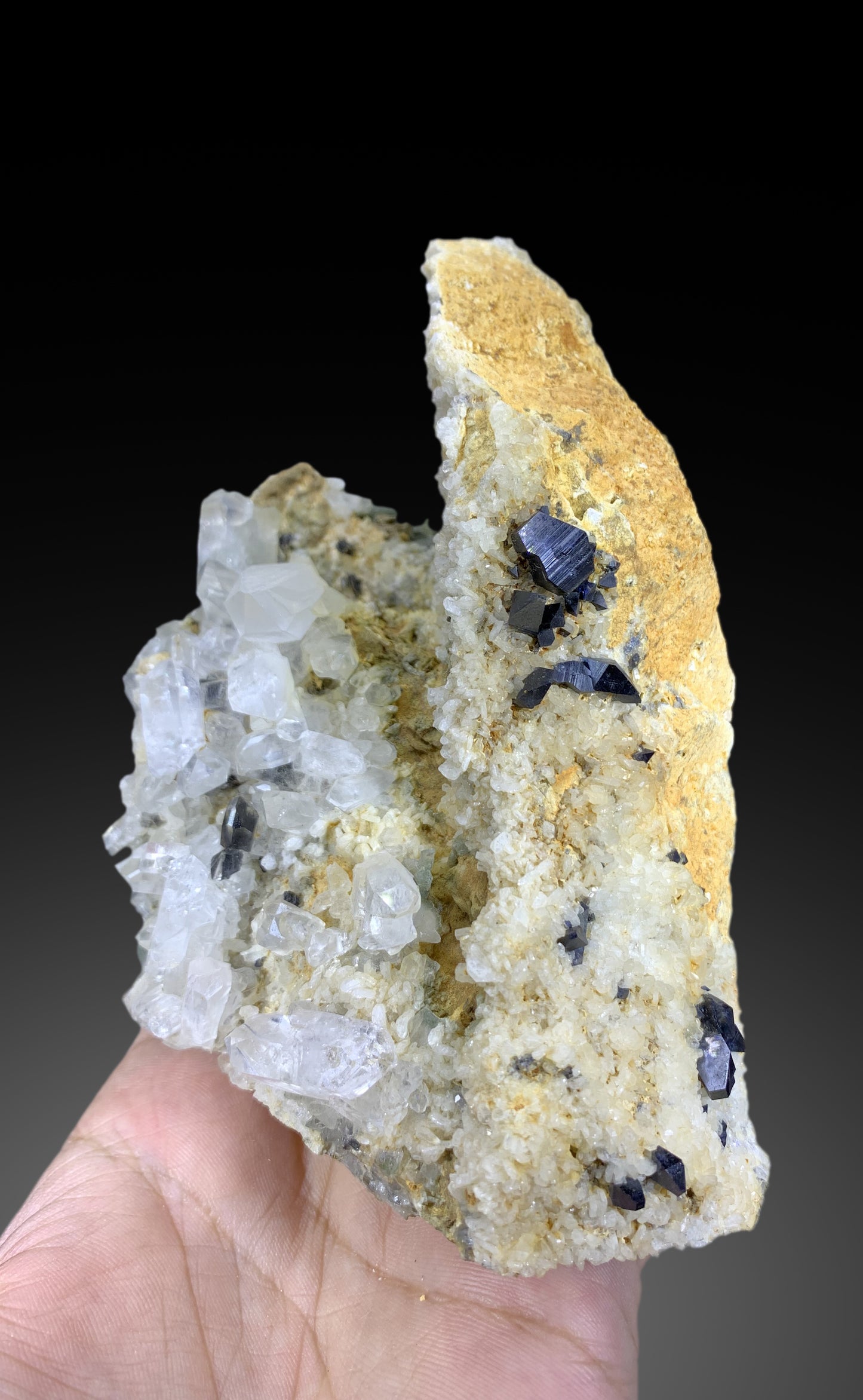 Rare Anatase Crystals with Quartz on Matrix from Baluchistan Pakistan - 655 gram