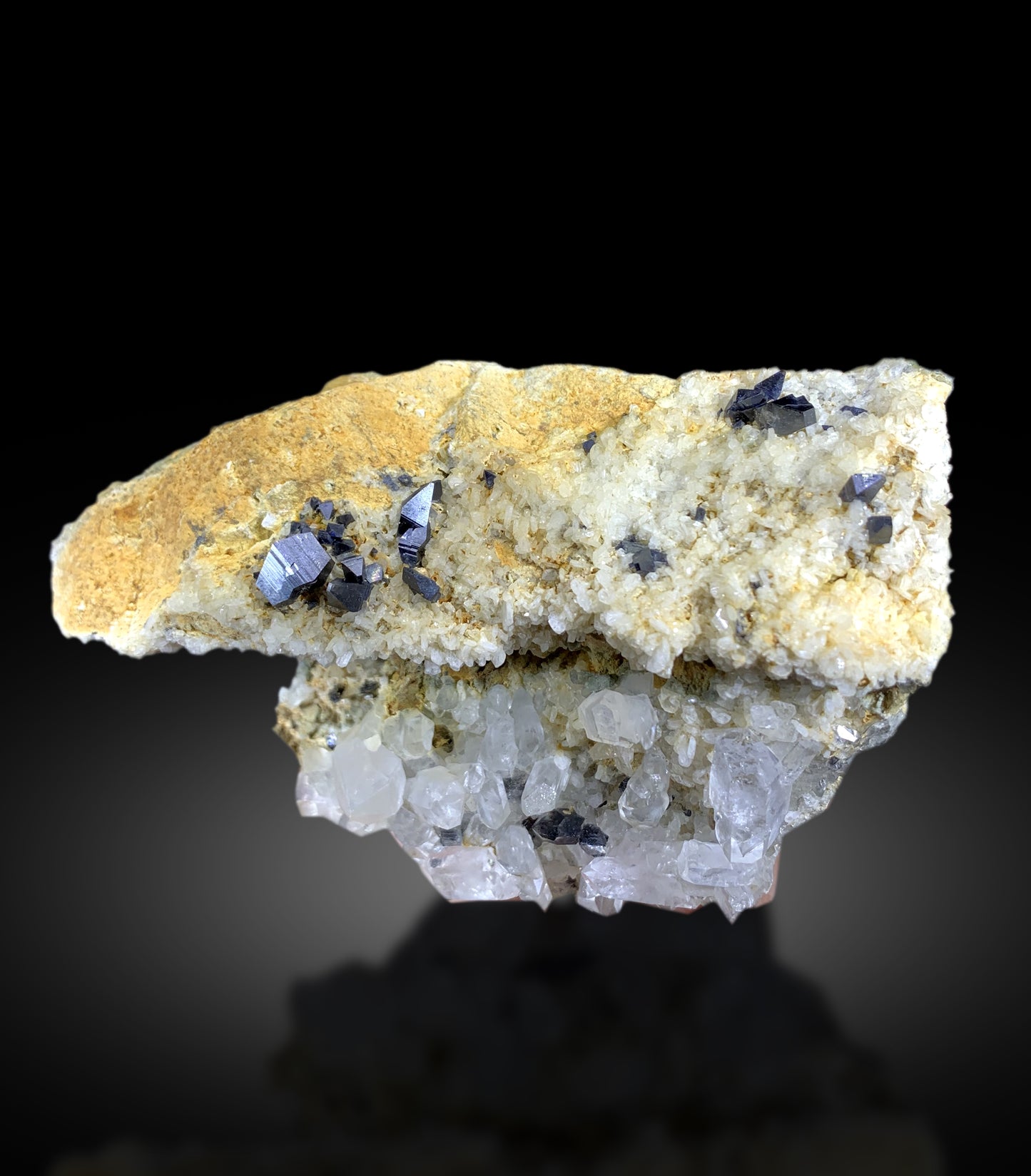 Rare Anatase Crystals with Quartz on Matrix from Baluchistan Pakistan - 655 gram