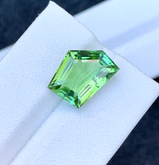 Fancy Cut Mint Green Tourmaline Gemstone, Loose Gemstone, Tourmaline Faceted Cut Stone, Afghan Tourmaline - 7.20 CT