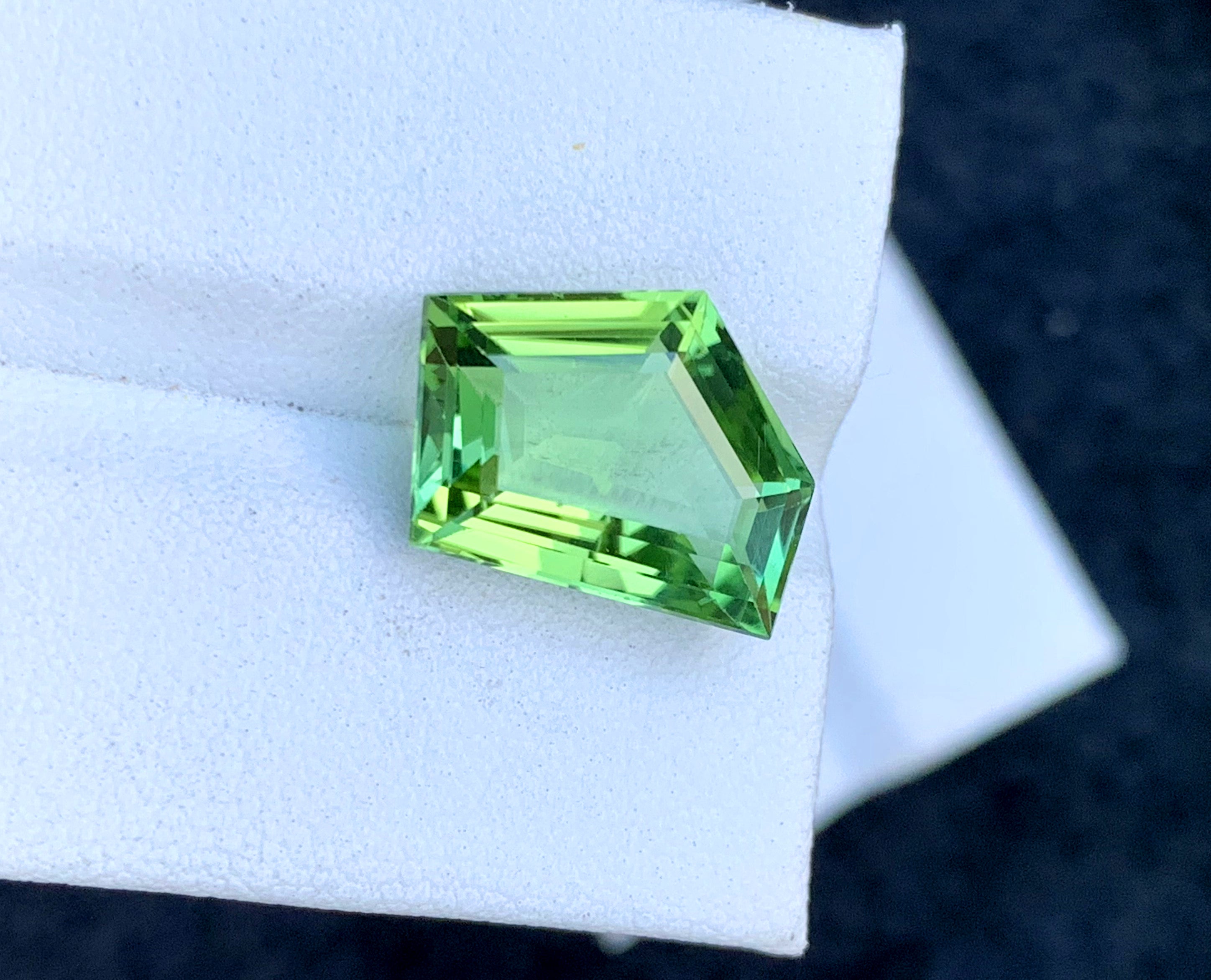 Fancy Cut Mint Green Tourmaline Gemstone, Loose Gemstone, Tourmaline Faceted Cut Stone, Afghan Tourmaline - 7.20 CT