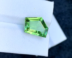 Fancy Cut Mint Green Tourmaline Gemstone, Loose Gemstone, Tourmaline Faceted Cut Stone, Afghan Tourmaline - 7.20 CT