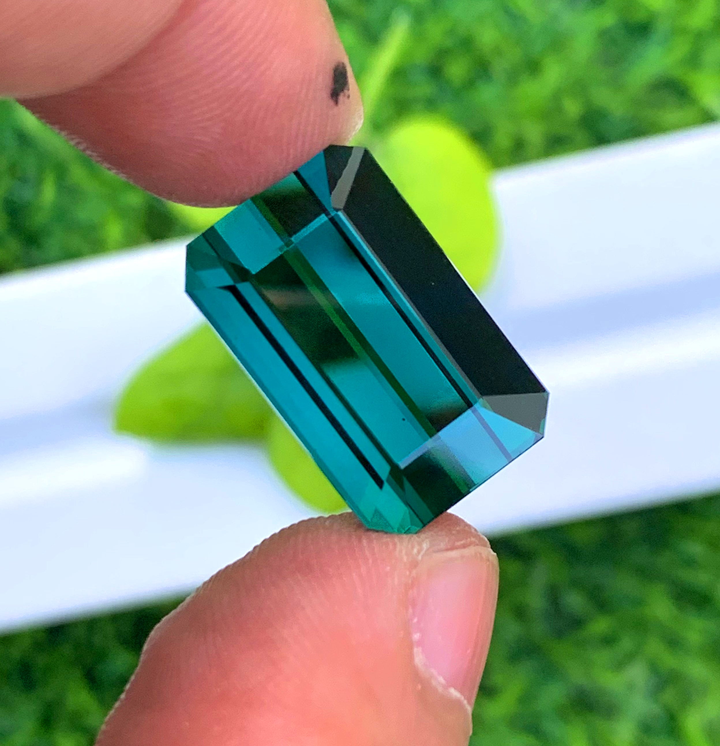 Octagon Cut Indicolite Blue Tourmaline, Loose Gemstone, Tourmaline Faceted Cut Stone, Afghan Tourmaline - 21.50 CT