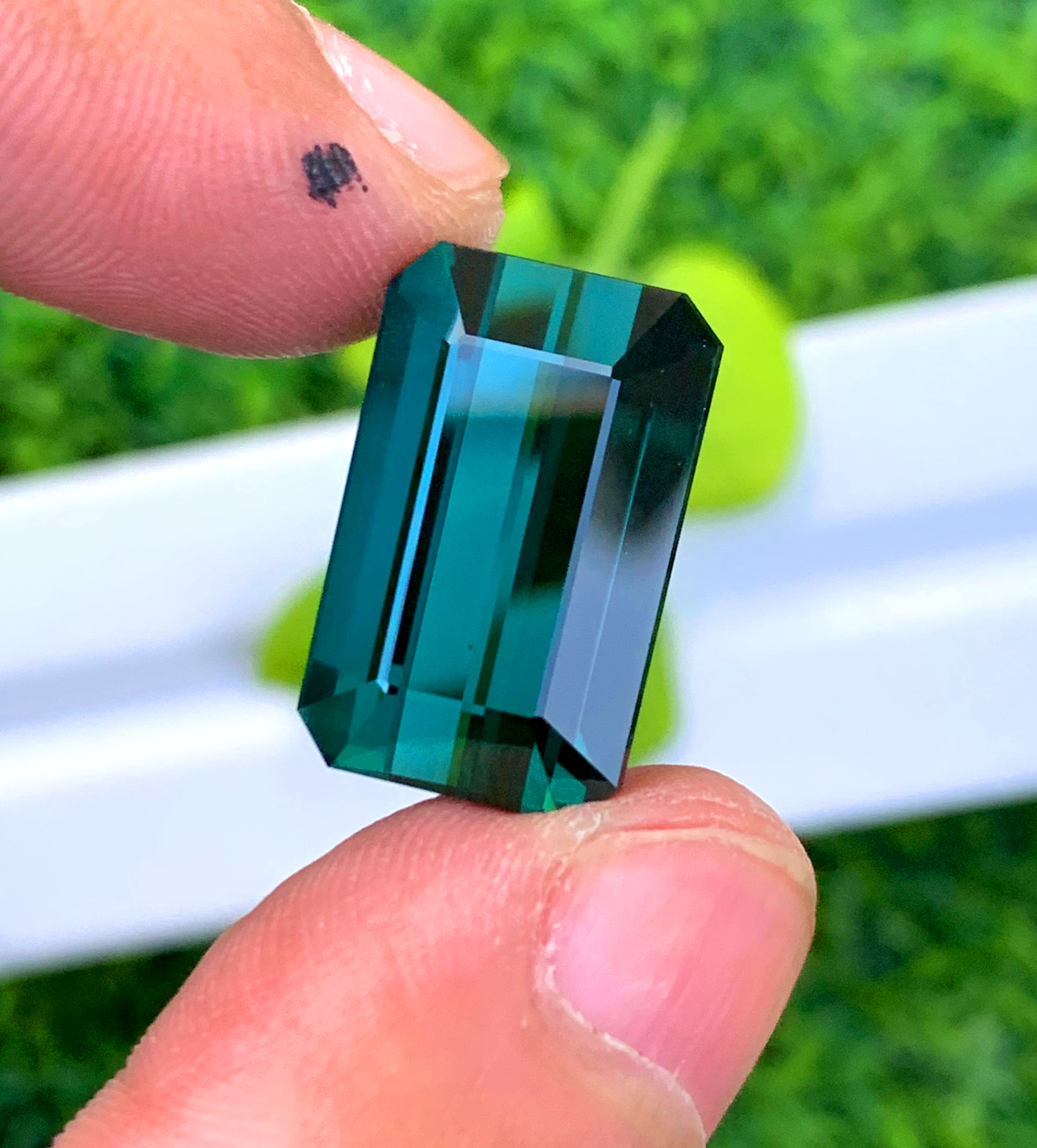 Octagon Cut Indicolite Blue Tourmaline, Loose Gemstone, Tourmaline Faceted Cut Stone, Afghan Tourmaline - 21.50 CT