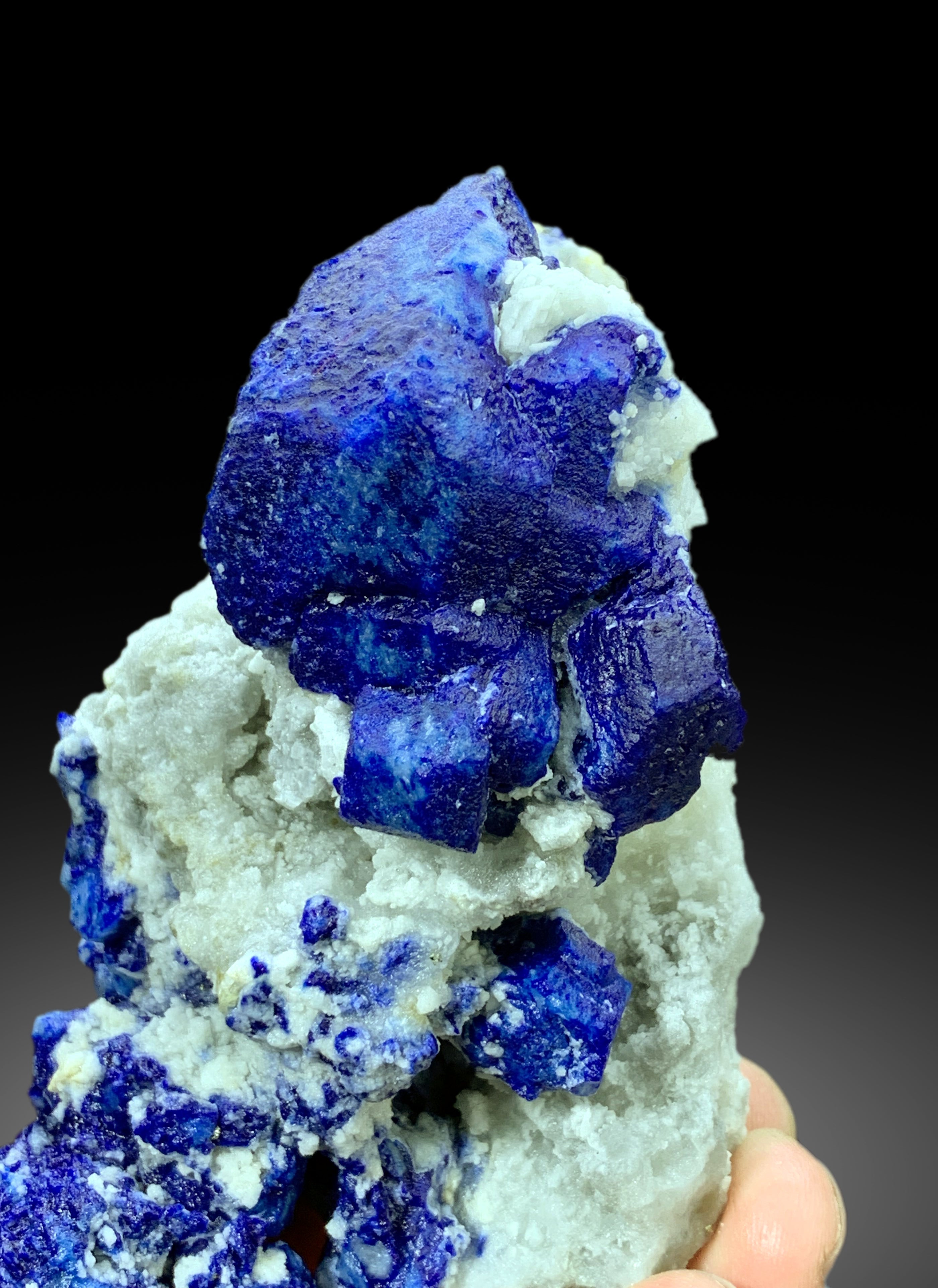 Ink Blue Lapis Lazuli with Pyrite on Matrix from Afghanistan - 465 gram