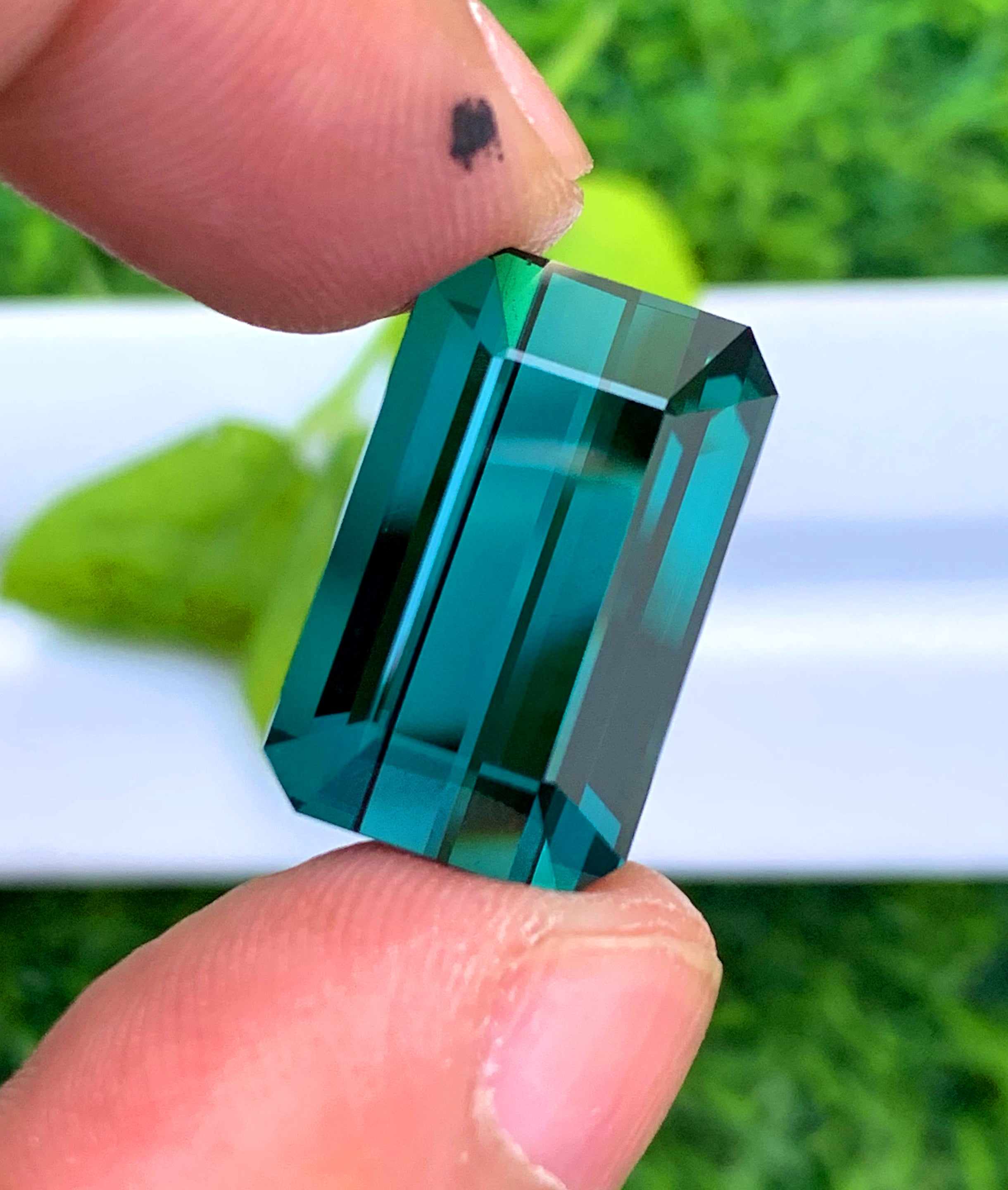 Octagon Cut Indicolite Blue Tourmaline, Loose Gemstone, Tourmaline Faceted Cut Stone, Afghan Tourmaline - 21.50 CT