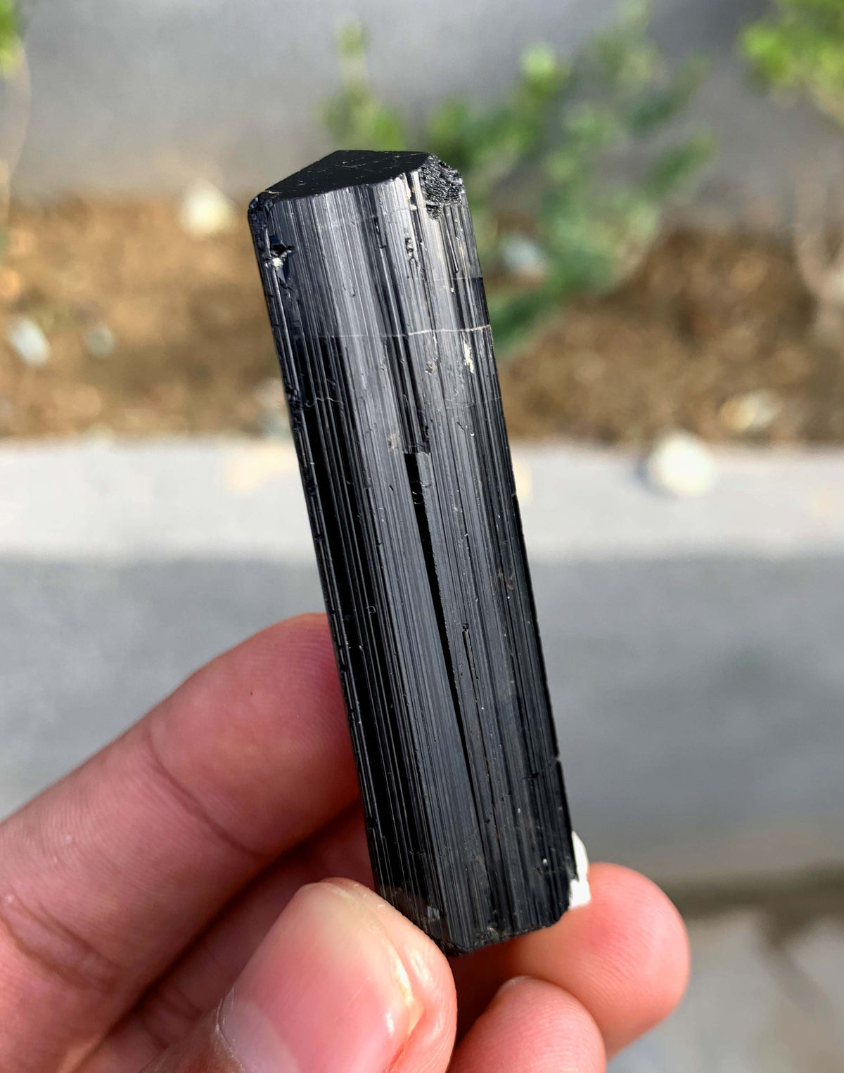 Schorl Black Tourmaline Crystal With Quartz and Feldspar From Afghanistan - 26 Grams