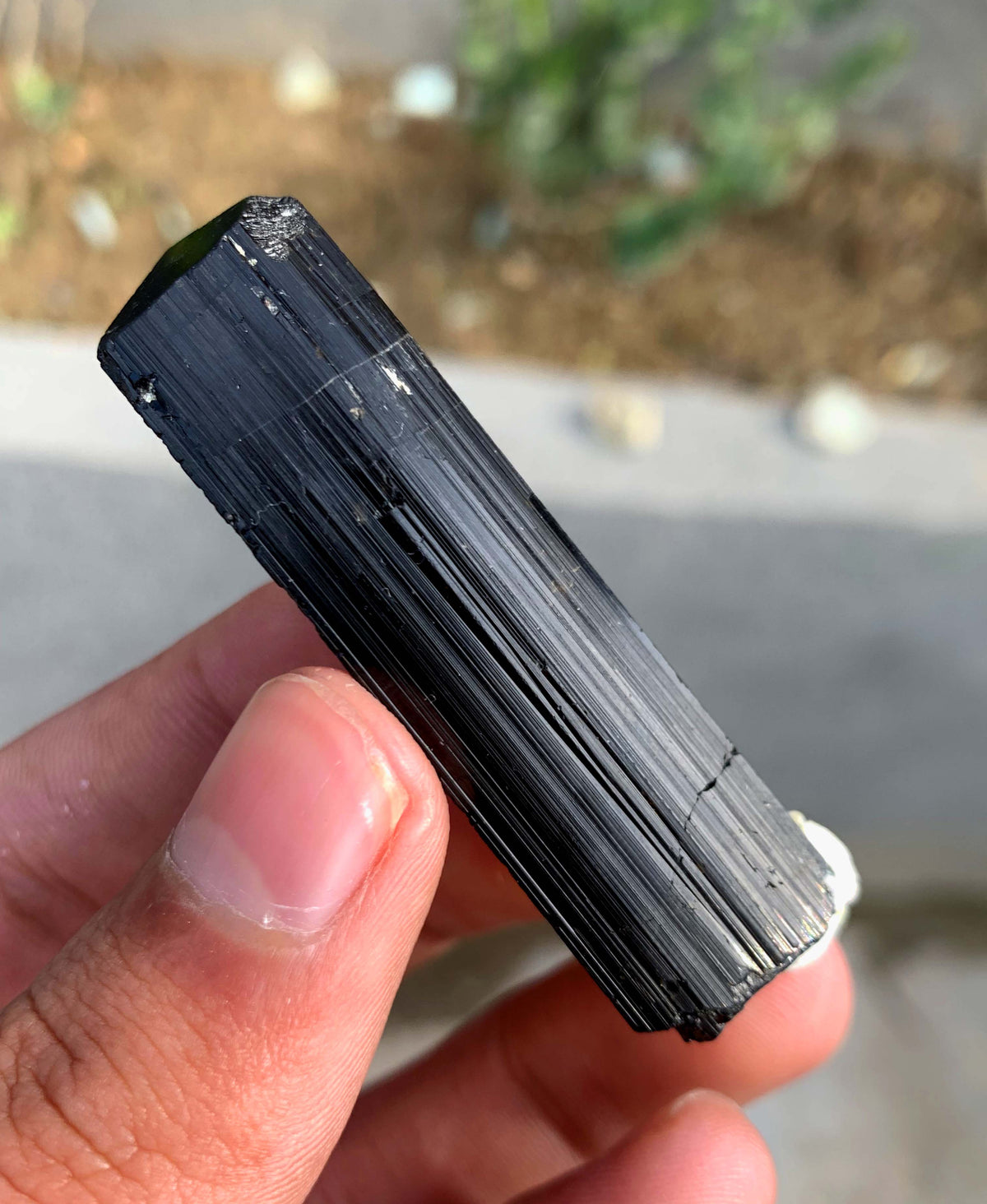 Schorl Black Tourmaline Crystal With Quartz and Feldspar From Afghanistan - 26 Grams