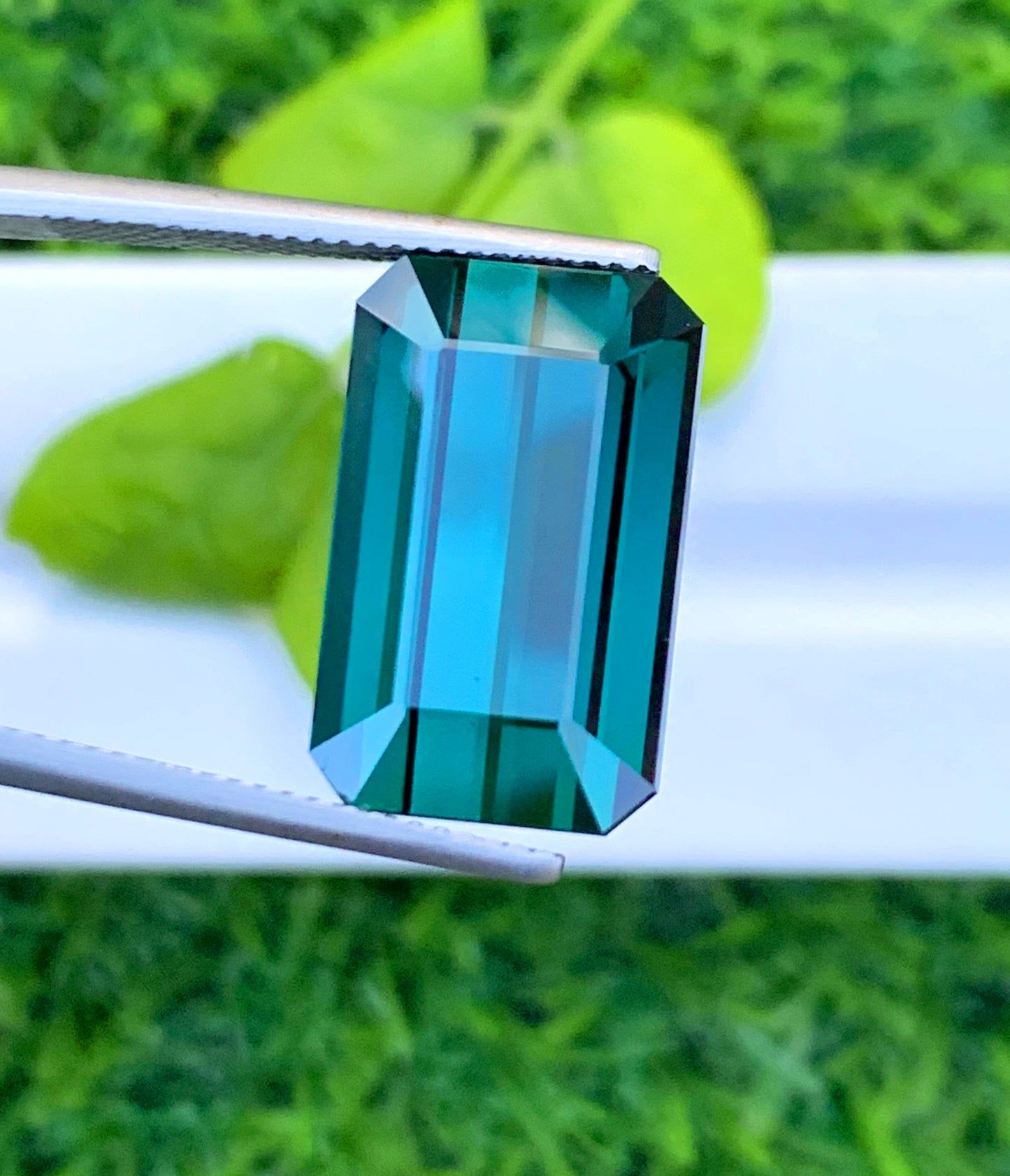 Octagon Cut Indicolite Blue Tourmaline, Loose Gemstone, Tourmaline Faceted Cut Stone, Afghan Tourmaline - 21.50 CT