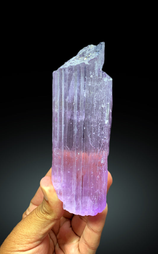 Transparent Pink Color Kunzite Crystal from Nuristan, Afghanistan - 395 gram