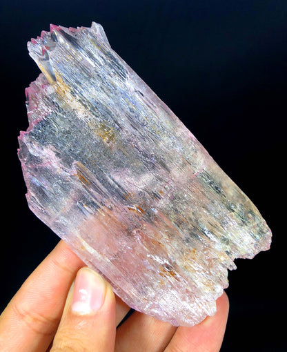 Natural Pink Color Kunzite with Complex Mountain Shape Terminations, Raw Kunzite, Kunzite Stone, Kunzite Specimen - 150 gram