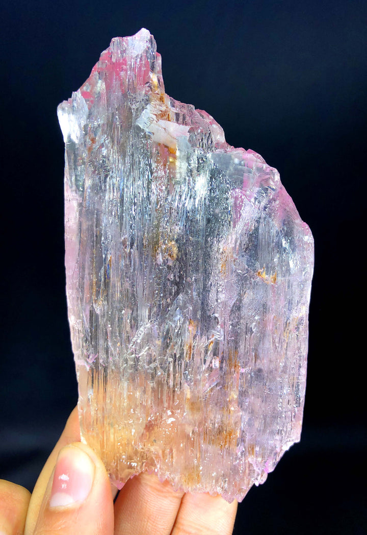 Natural Pink Color Kunzite with Complex Mountain Shape Terminations, Raw Kunzite, Kunzite Stone, Kunzite Specimen - 150 gram