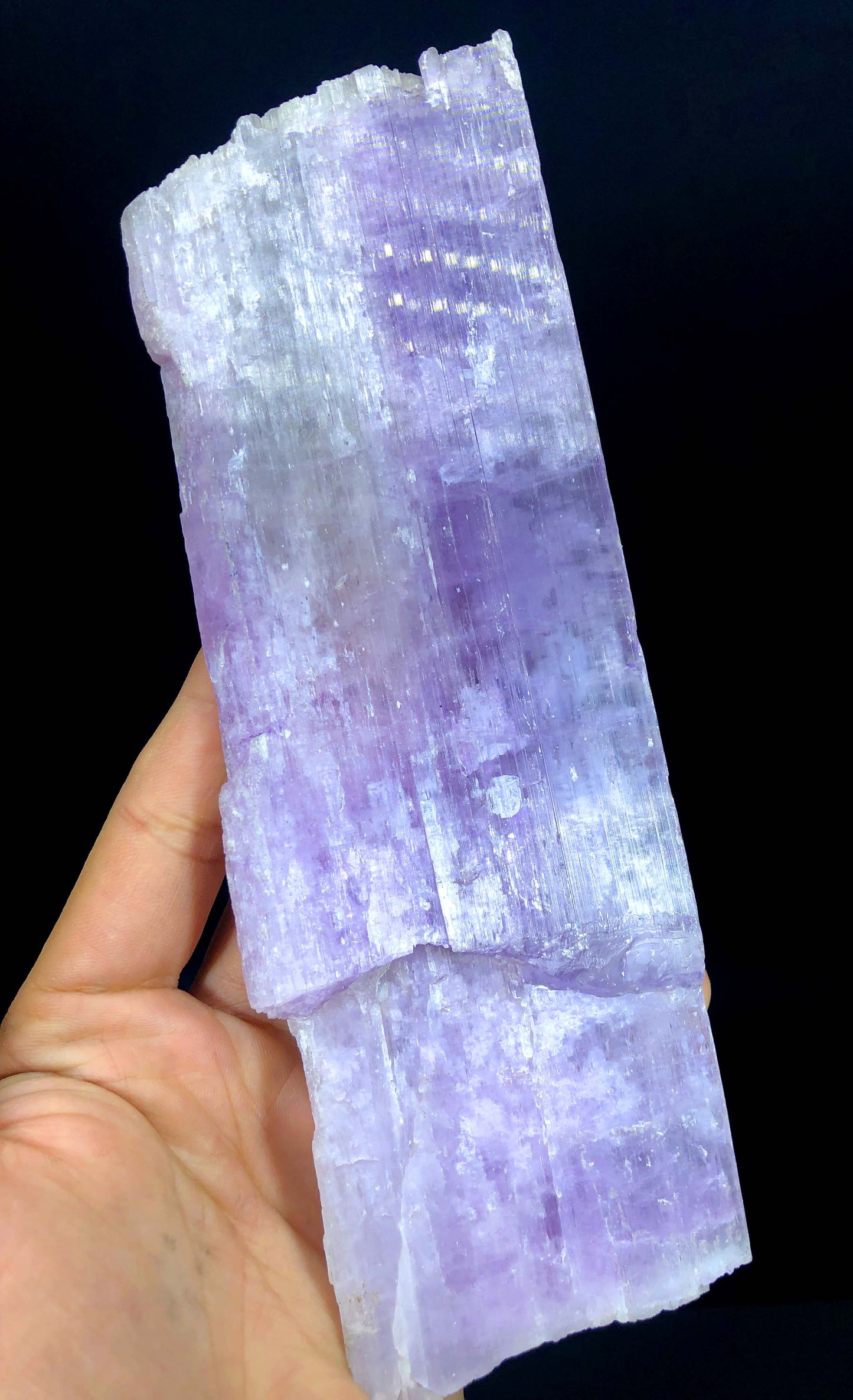 Natural Purple Pink Color Kunzite Crystal, Raw Mineral, Kunzite Specimen, Kunzite from Afghanistan - 652 gram