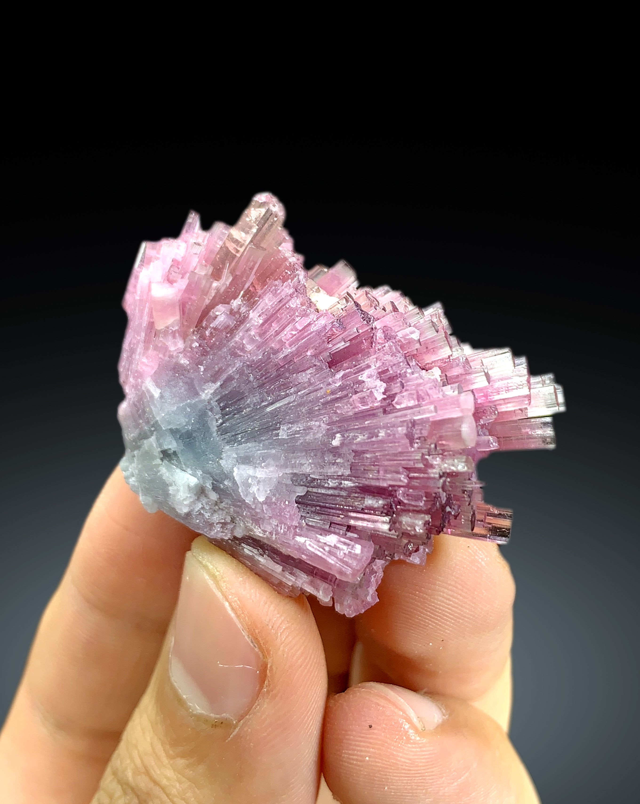 Cotton Candy Bicolor Tourmaline Cluster from Afghanistan - 24 gram