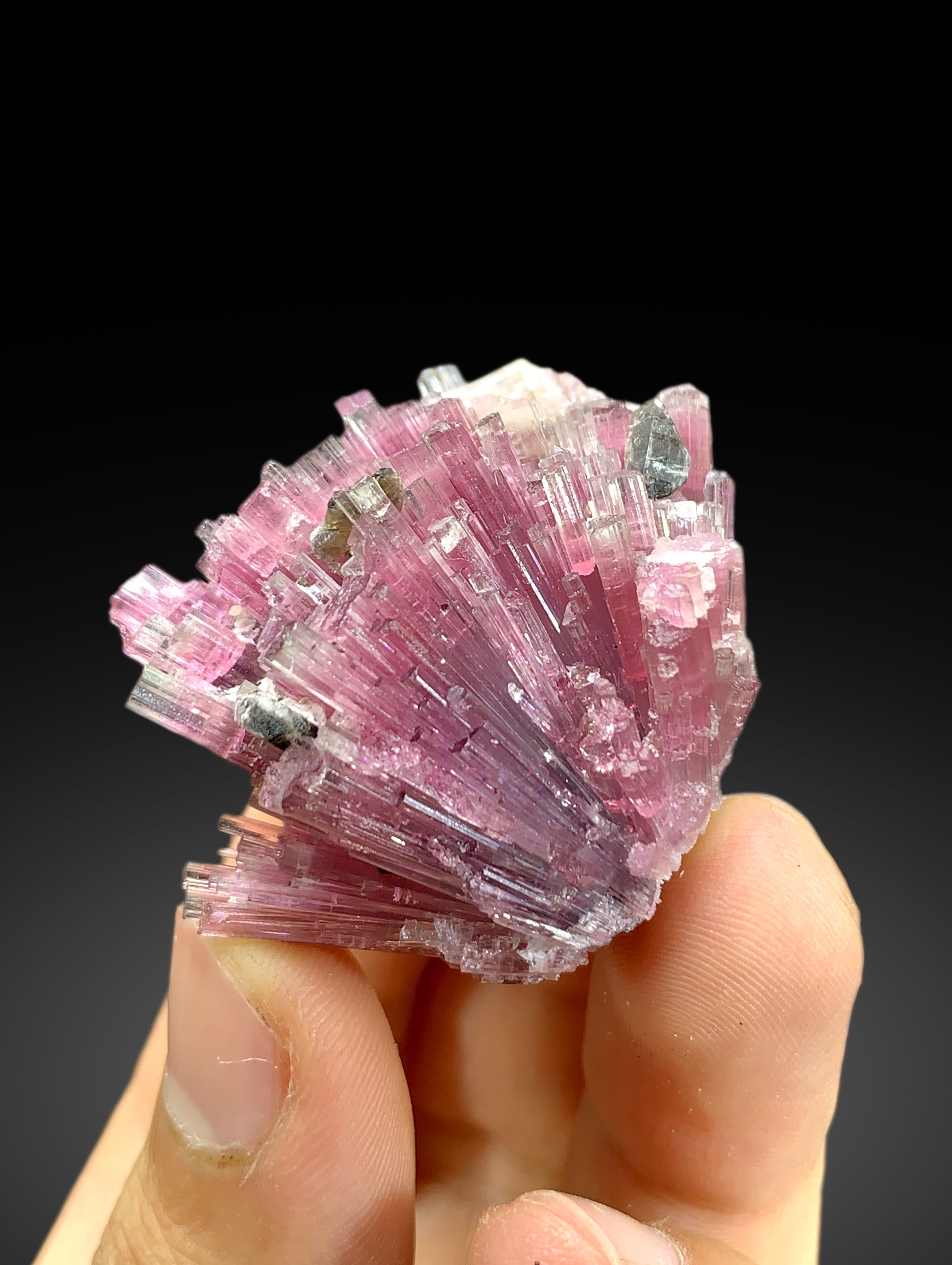 Cotton Candy Bicolor Tourmaline Cluster from Afghanistan - 38 gram