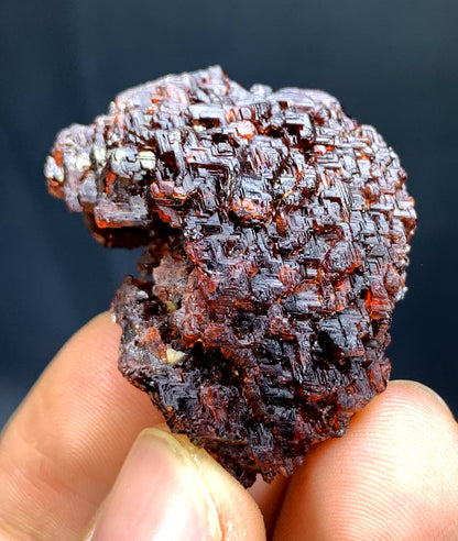 Etched Red Spessartine Garnet Crystal from Skardu Pakistan - 30 gram