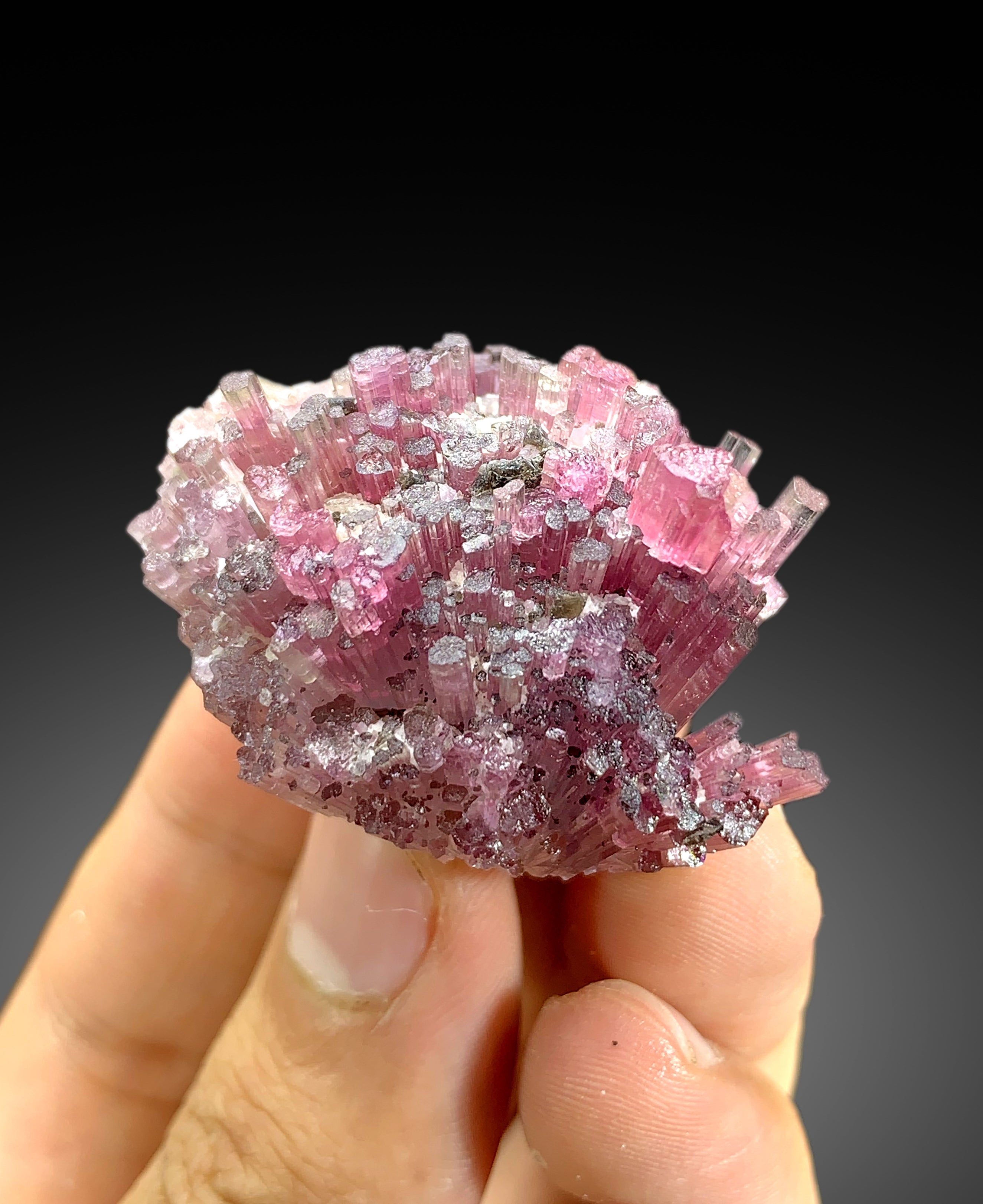 Cotton Candy Bicolor Tourmaline Cluster from Afghanistan - 38 gram