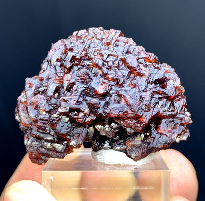 Etched Red Spessartine Garnet Crystal from Skardu Pakistan - 30 gram