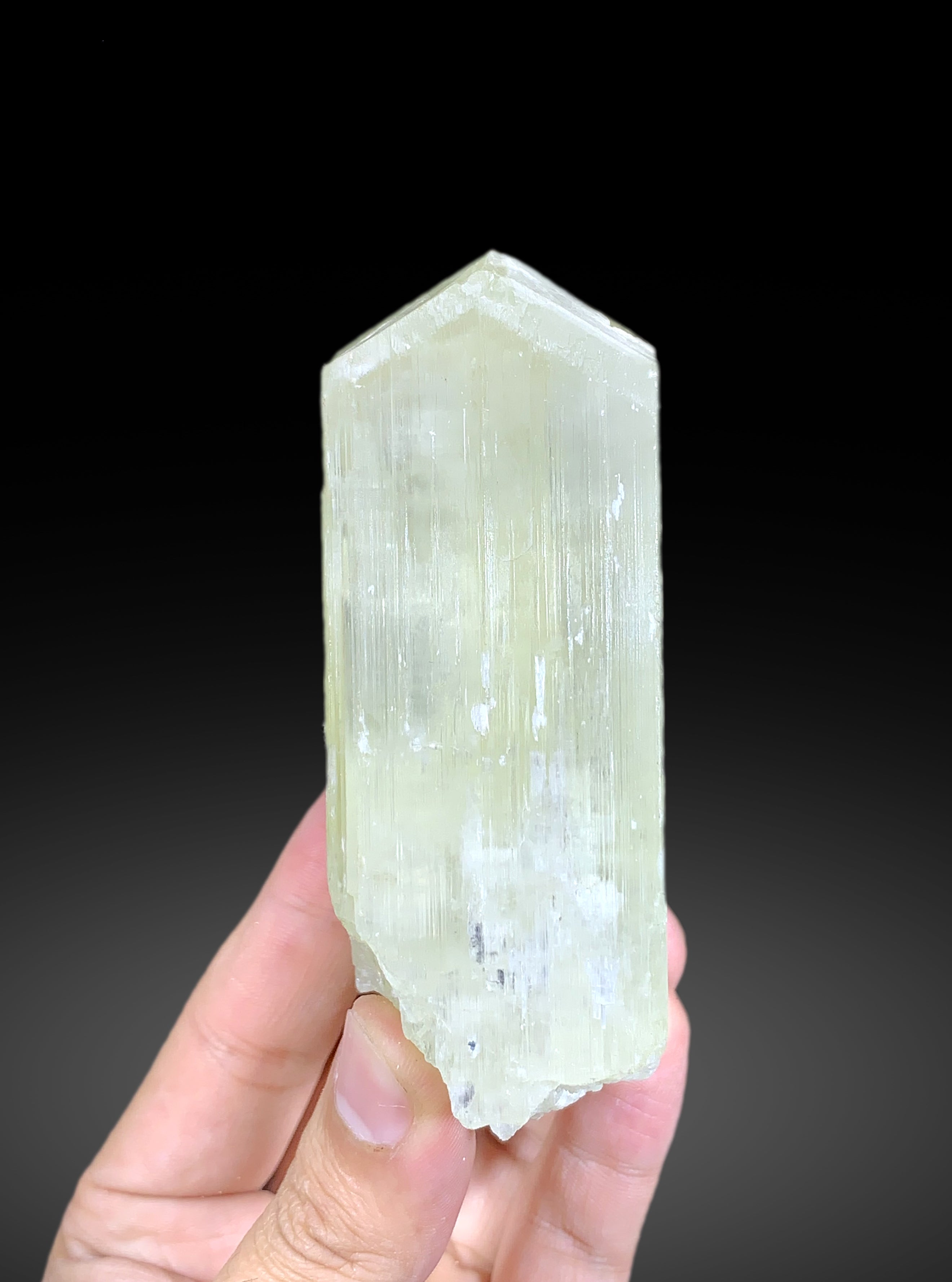 Natural Terminated Yellow Triphane Kunzite Crystal From Afghanistan - 495 gram