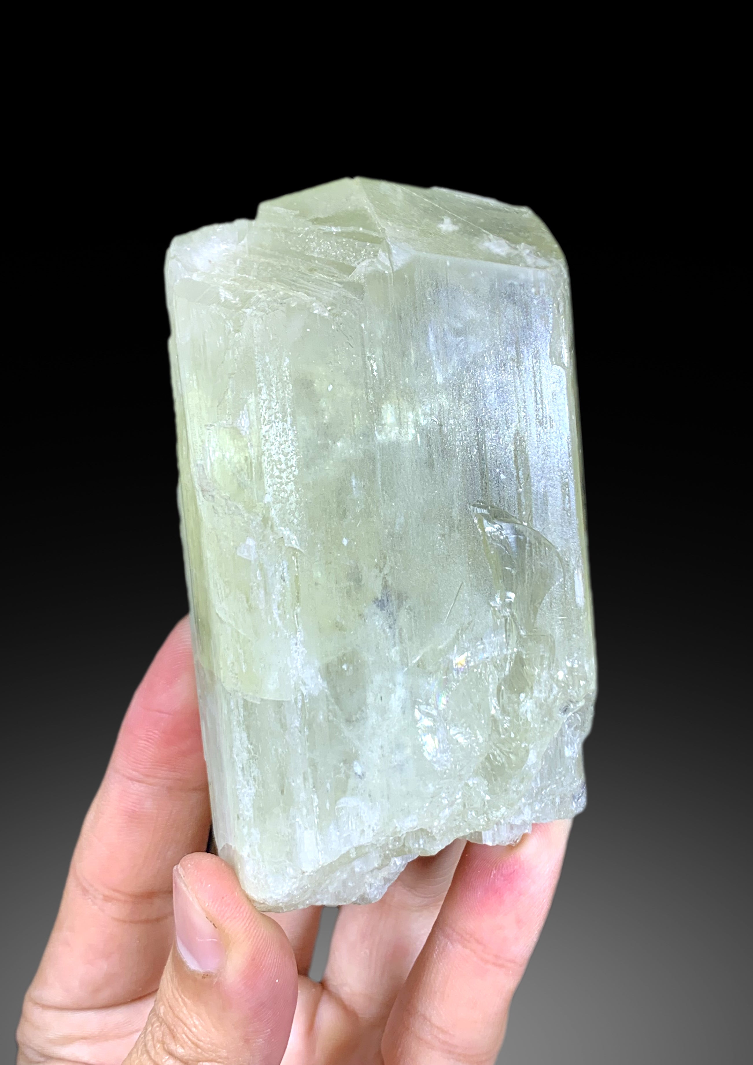 Natural Terminated Yellow Triphane Kunzite Crystal From Afghanistan - 495 gram