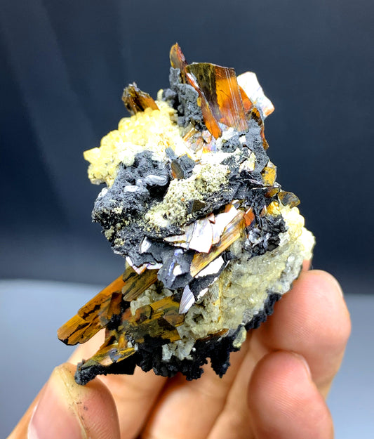 Rare Red Brookite on Matrix from Baluchistan Pakistan - 43 gram