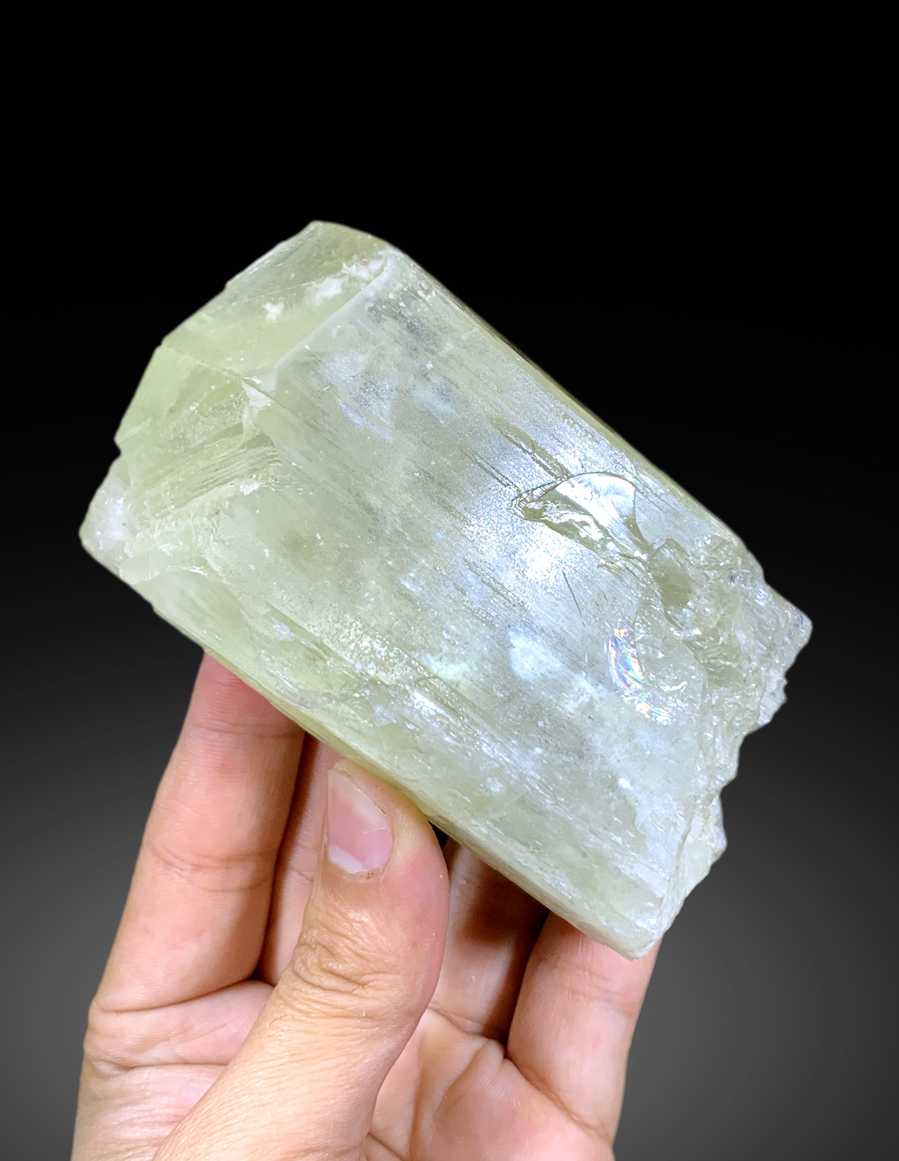 Natural Terminated Yellow Triphane Kunzite Crystal From Afghanistan - 495 gram