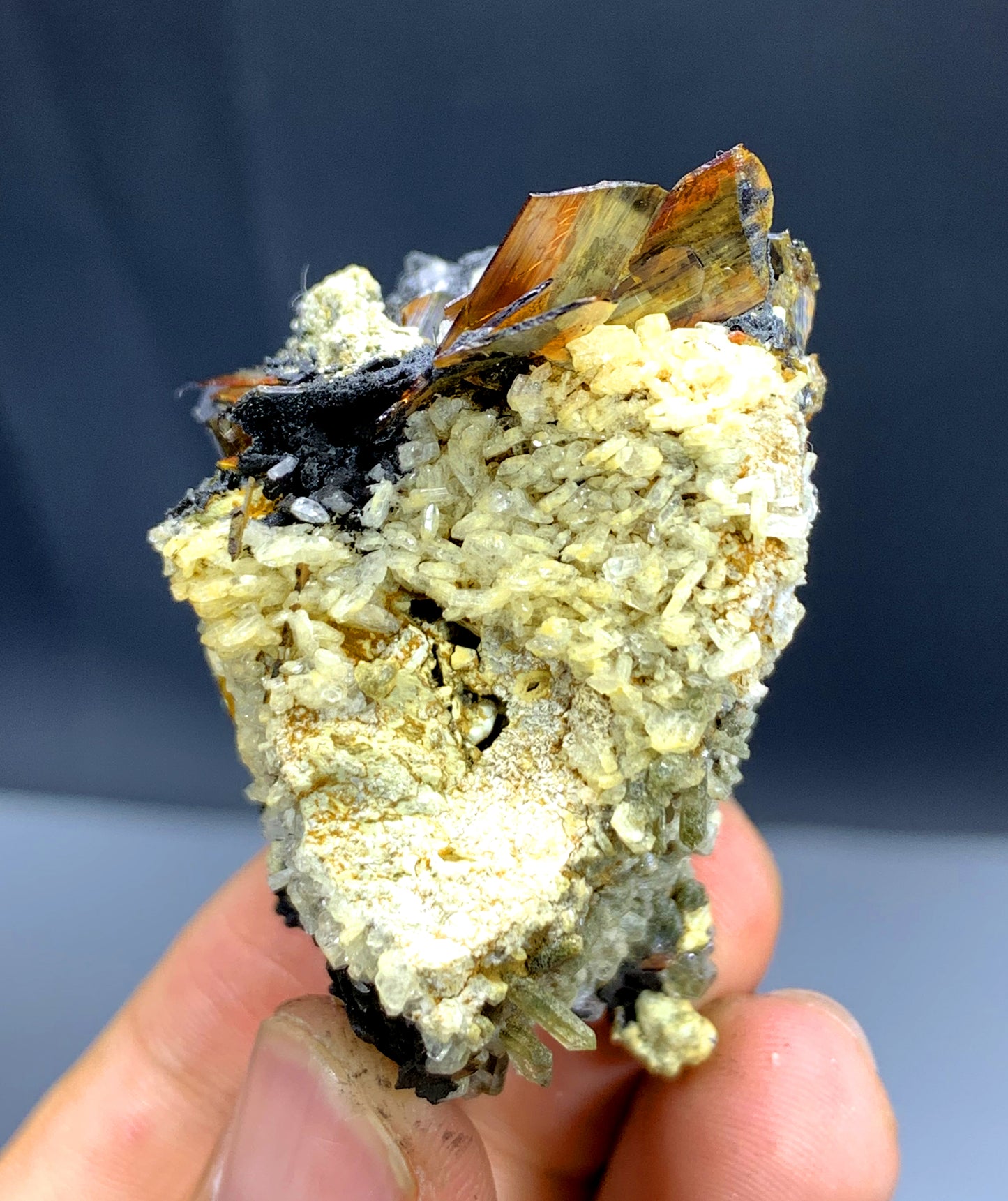 Rare Red Brookite on Matrix from Baluchistan Pakistan - 43 gram