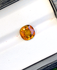 Yellow Full Fire Titanite Sphene, Loose Gemstone, Round Shape Faceted Rare Sphene Gemstone - 2.55 CT