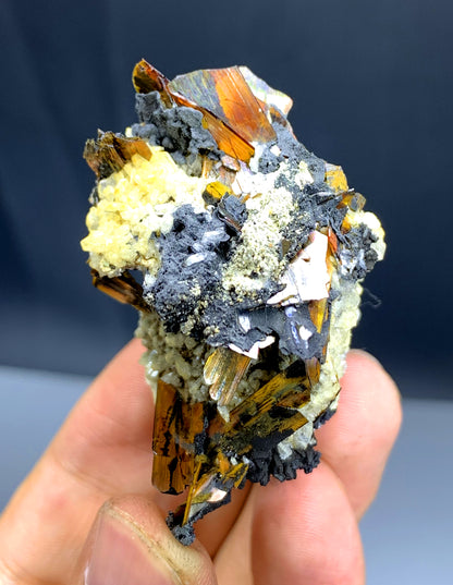 Rare Red Brookite on Matrix from Baluchistan Pakistan - 43 gram