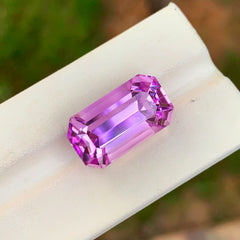 Pink Kunzite Gemstone For Jewelry Making, Emerald Cut Kunzite Stone