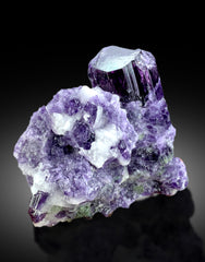 Rich Purple Color Scapolite Crystals on Mtrix, Scapolite Specimen, Raw Mineral, Scapolite from Afghanistan - 188 gram