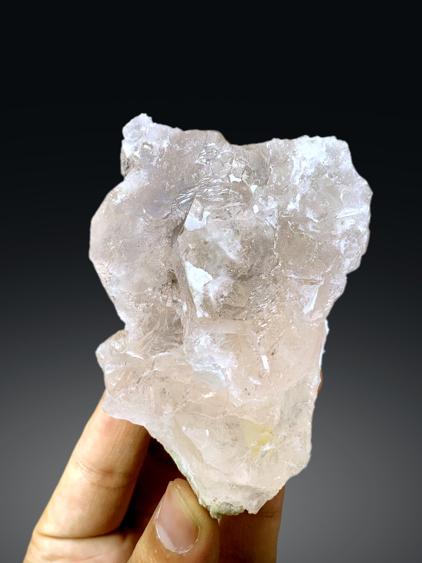 Etched Pink Morganite on Albite from Afghanistan - 230 grans