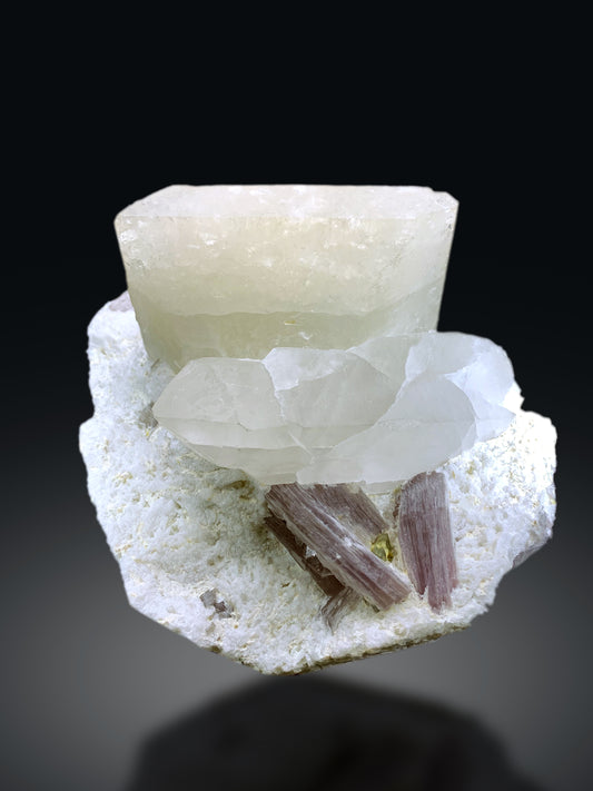 Natural Topaz with Quartz, Lepidolite and Albite Specimen from Pakistan - 1670 grams