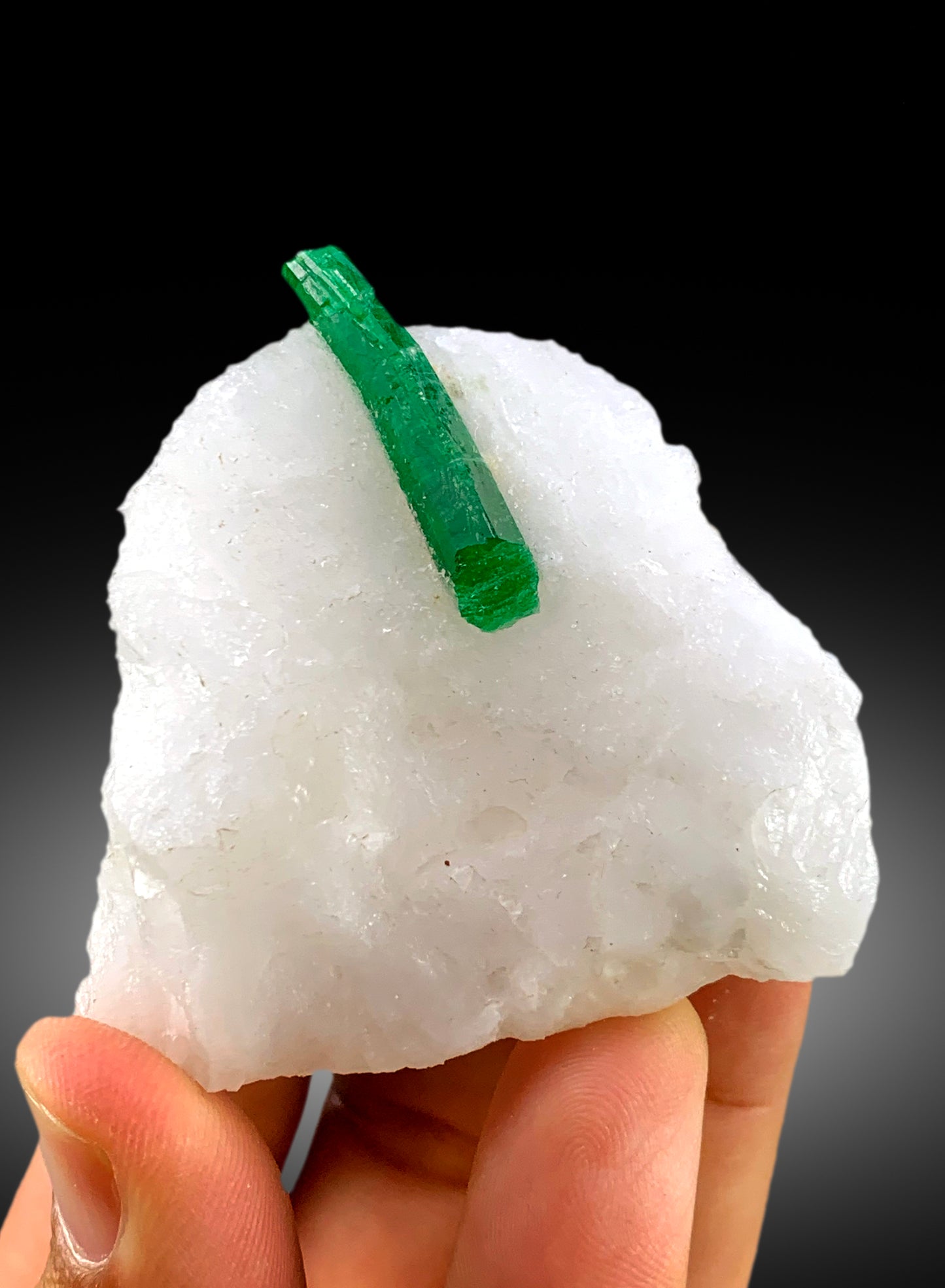 Lush Green Color Emerald Crystal on Matrix, Emerald Specimen, Raw Mineral, Emerald Stone, Emerald from Pakistan - 108 gram